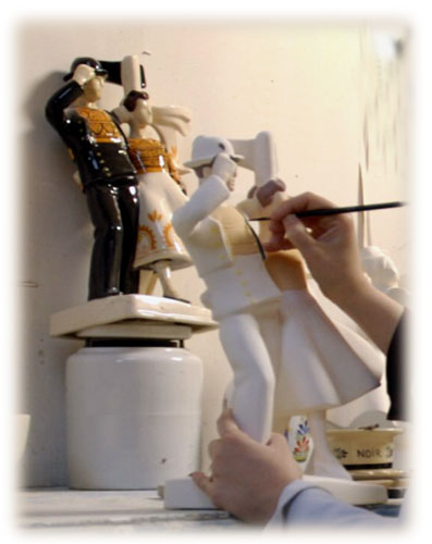 Dans l'atelier de décoration